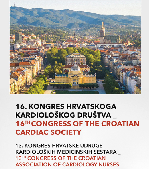 Najava 16. kongresa Hrvatskoga kardiološkog društva i 13. kongresa Hrvatske udruge kardioloških medicinskih sestara, The Westin Zagreb, 26.–29. studenoga 2026.